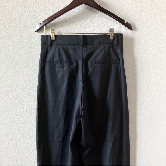 Zara Black Office Career Minimalist Flowy Balloon Barrel Leg Trouser Pants XS - Picture 4 of 5